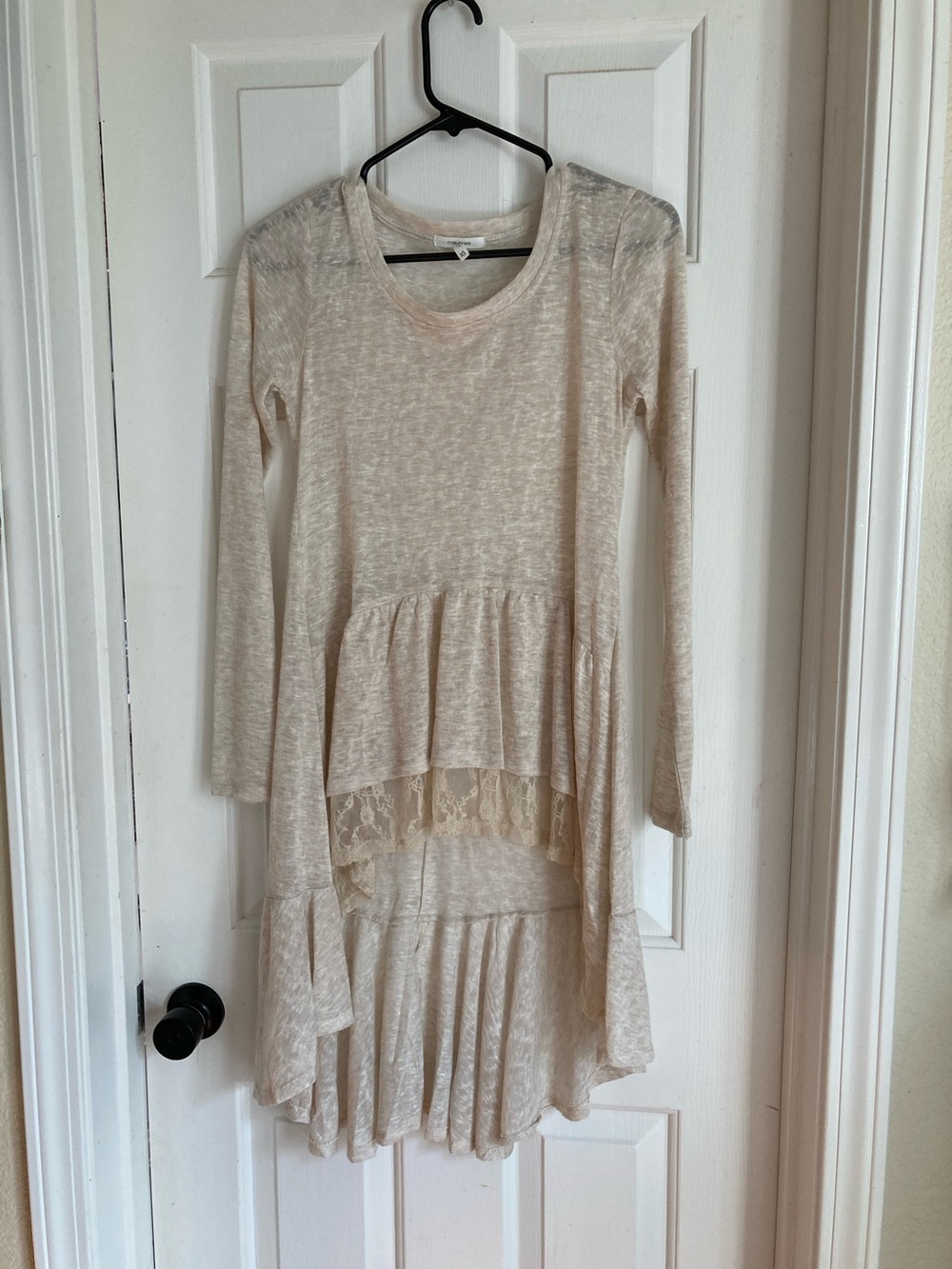 Maurices Cream Lightweight Knit Tee